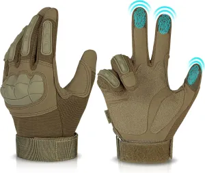 Tactical Gloves for Men, Motorcycle Military Combat Gloves Black Airsoft Gloves Touchscreen for Airsoft Outdoor Hunting Shooting Paintball Work Motorcycling Climbing