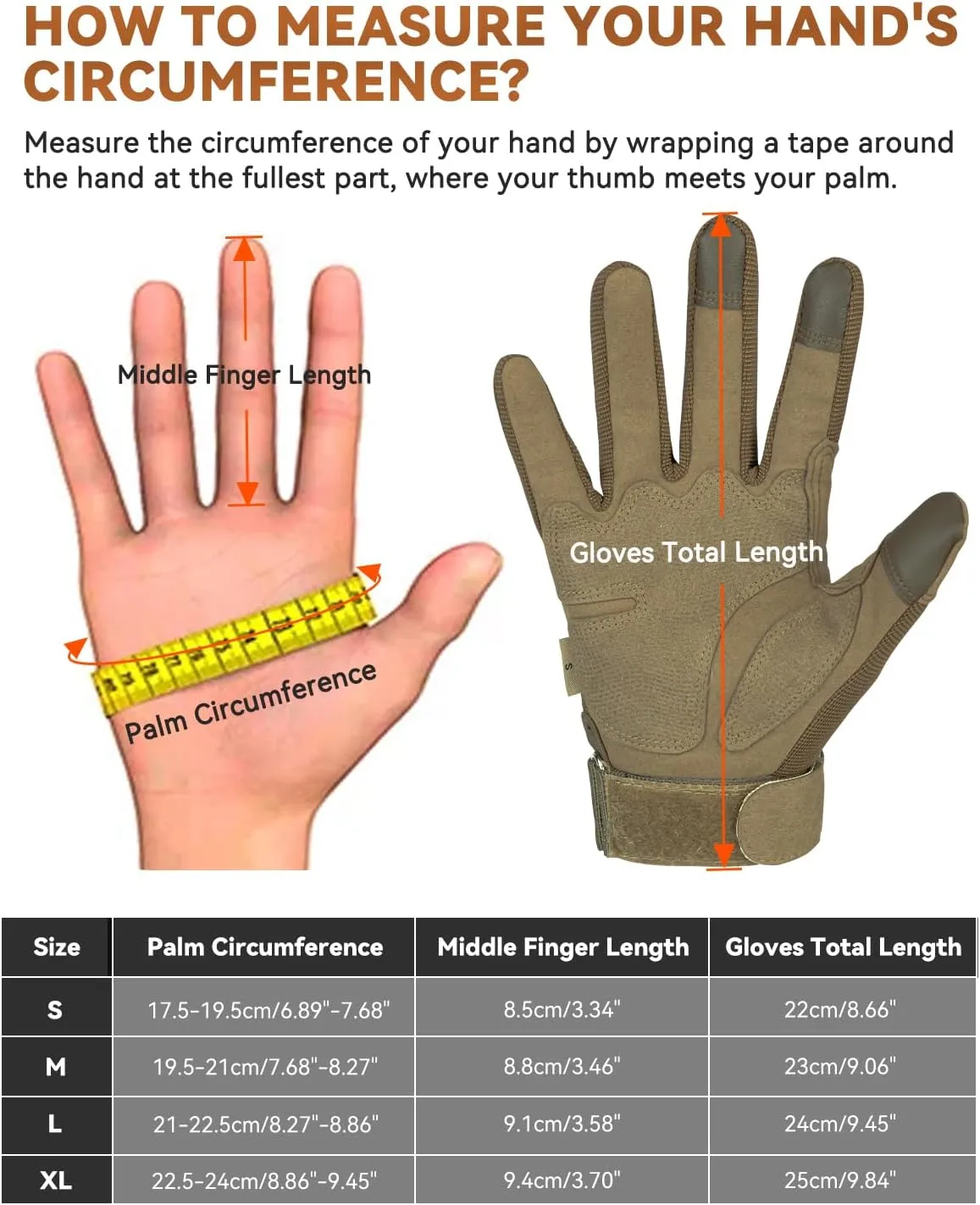 Tactical Gloves for Men, Motorcycle Military Combat Gloves Black Airsoft Gloves Touchscreen for Airsoft Outdoor Hunting Shooting Paintball Work Motorcycling Climbing