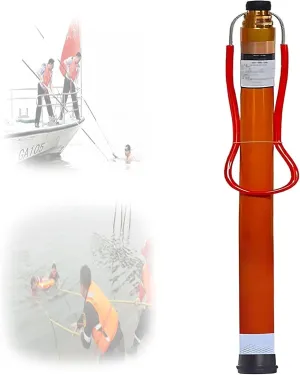 Telescopic Pool Rescue Hook with Pole, 16ft-30ft Adjustable Heavy Duty Pool Pole, Fibreglass Safety Hook Pools, Specialised Emergency Rescue Equipment for Drowning Victims (L:450cm/14.8ft)