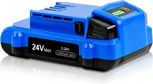 TenHutt 【Upgrade】 3.0Ah Replace Battery for Kobalt 24V Battery MAX KB624-03 KB524-03 KB424-03 KB224-03 KB124-03 0673802 Cordless Tools Lithium Ion Battery[Can't FIT Snow Joe &Sun Joe &Chain Saw]