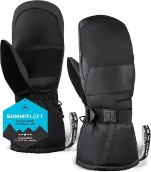 Tough Outdoors Winter Ski Mittens Men & Women - Adult Snow Mitts for Cold Weather - Waterproof Gloves Snowboarding, Skiing