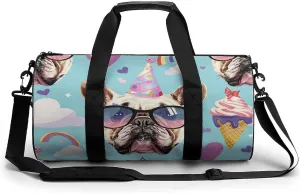 Travel Duffel Bag for Men And Women,Cartoon Style Pattern Waterproof Sports Fitness Bag Portable Travel Duffel Bag
