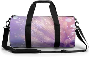 Travel Duffel Bag for Men And Women,Purple And Red Gradient Waterproof Sports Fitness Bag Portable Travel Duffel Bag