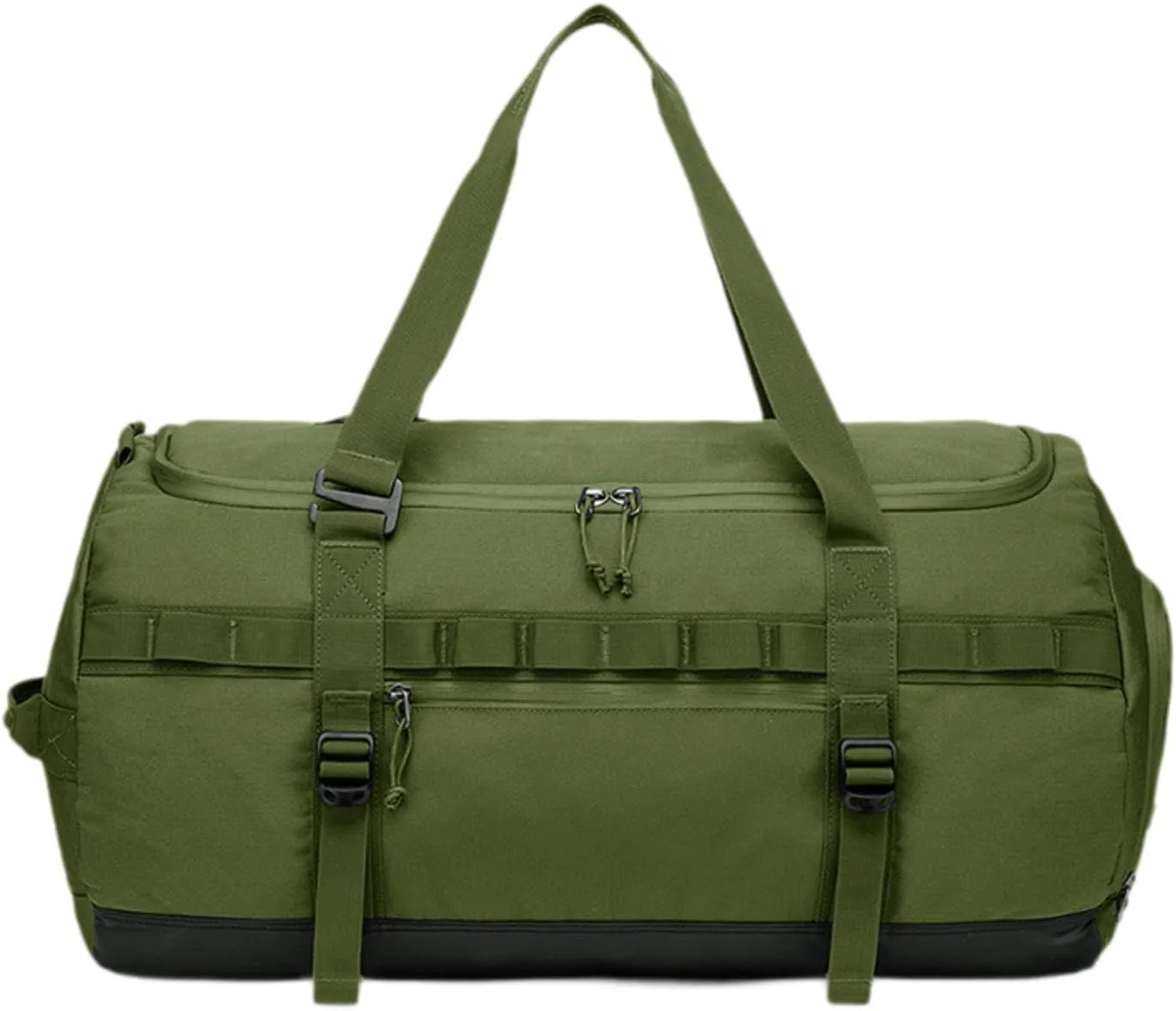 Travel Duffle Bag Sports Backpack 60L Multifunction Water Resistant Wearproof Rucksack for Hiking Weekender Men, Green