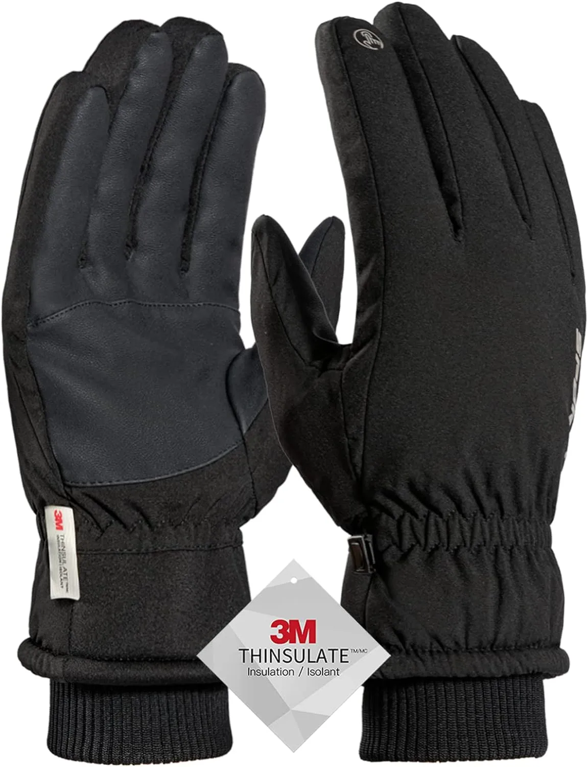 TRENDOUX Winter Gloves for Men Warm: 3M Thinsulate -20℉ Windproof Waterproof Ski Women Glove with Touchscreen Thermal Lining Anti-Slip for Work Cycling Motorcycle Snowboarding