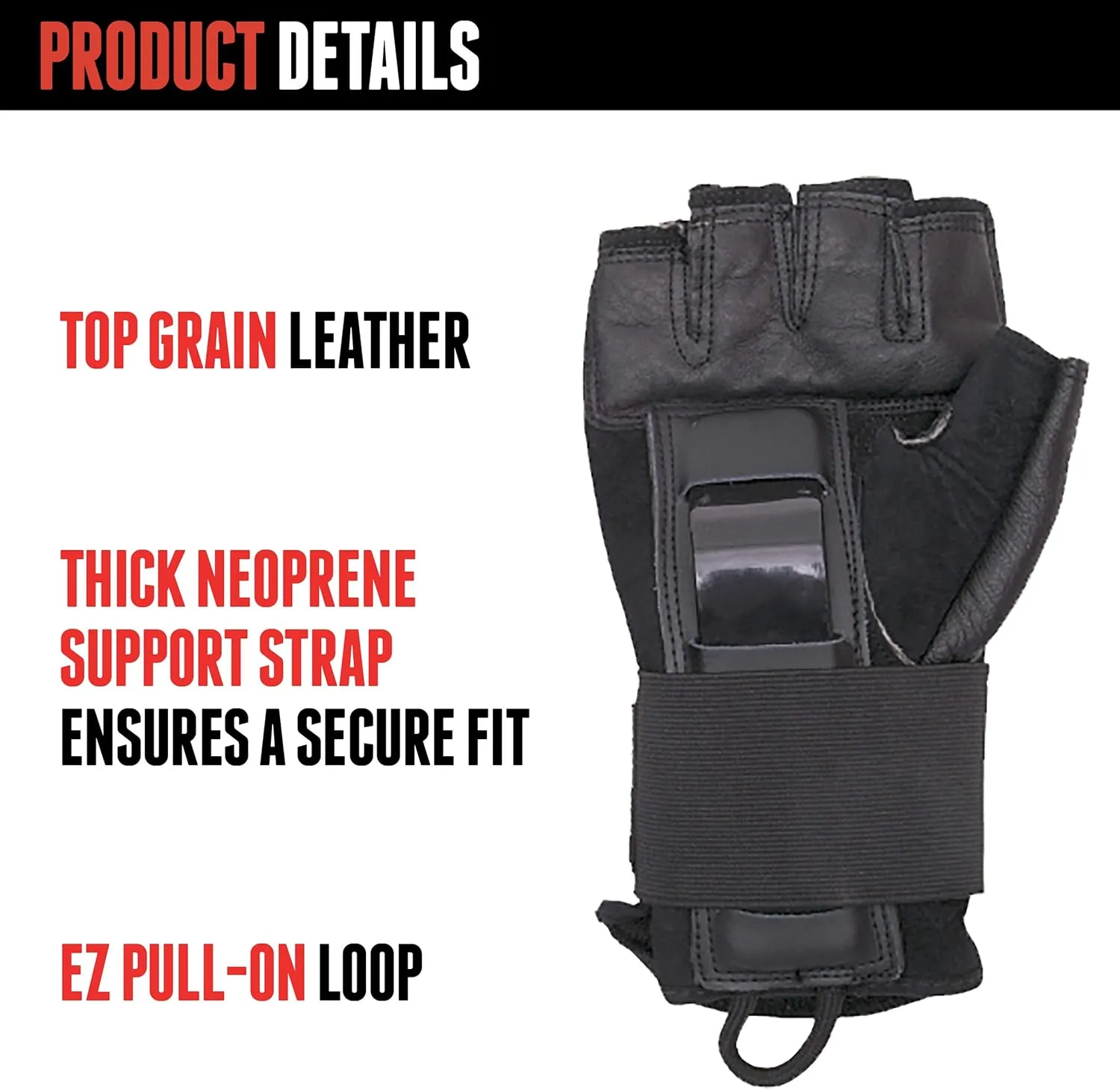 Triple Eight Hired Hands Skateboarding Wrist Guard Gloves