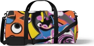 Vector Colorful Abstract Wallpaper Background Various Sports Bag Tote Bag Waterproof Gym Bag with Shoulder Strap Zipper 2 Side Pockets for Men and Women, Travel and Storage Shoulder Bag.