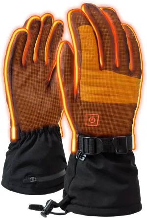 Vertex ll Heated Ski/Snowboard Gloves - 6 Hours of Heat | Battery and Charger Included | 3 Heat Settings | Heat Up and Around Each Finger