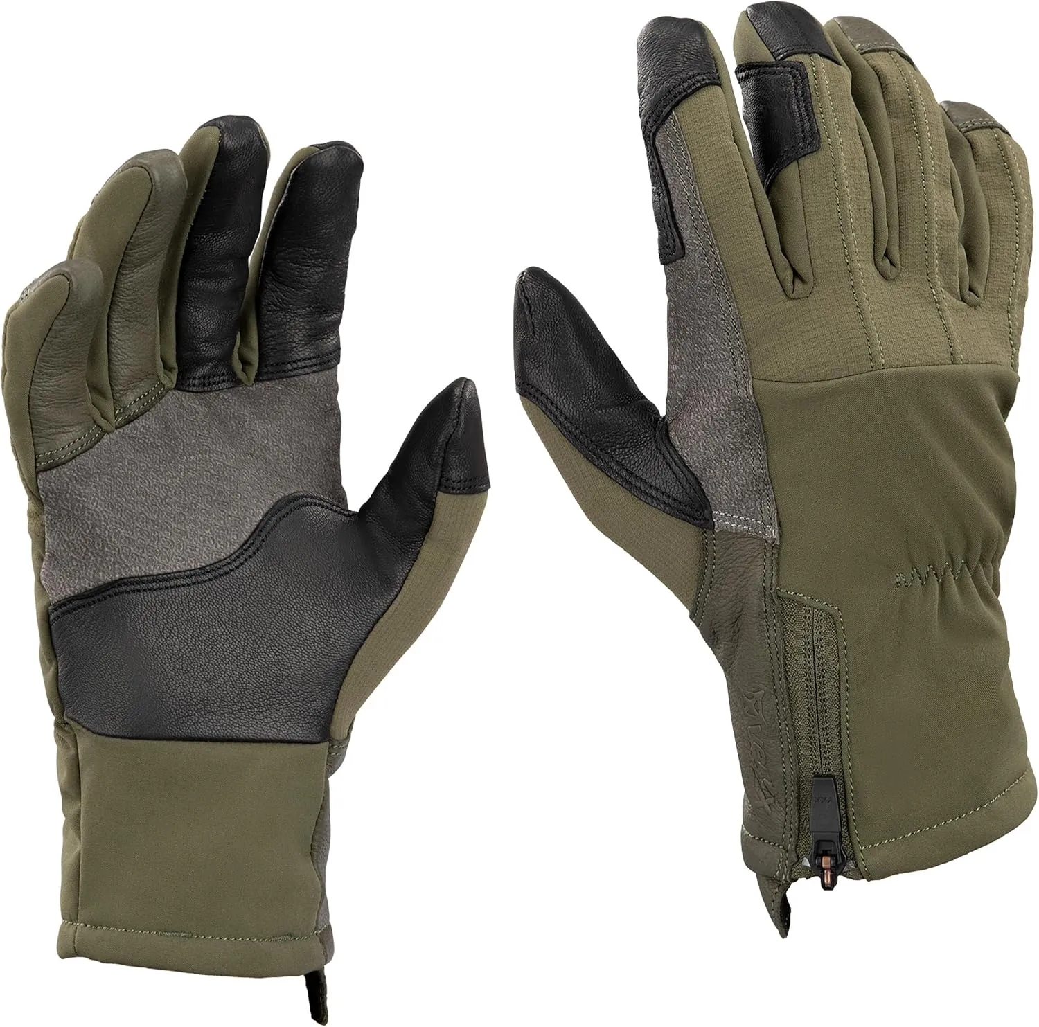 Vertx Crisp Action Mens Tactical Gloves, Water Resistant, Breathable, Touch Screen Compatible with Trigger Guard
