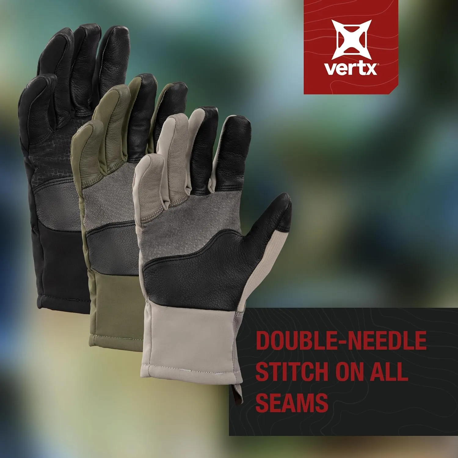 Vertx Crisp Action Mens Tactical Gloves, Water Resistant, Breathable, Touch Screen Compatible with Trigger Guard