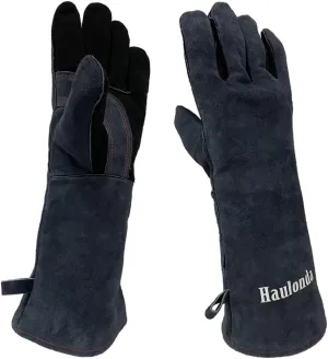 Welding Gloves Large 16 Inches 932℉ Heat Resistant Leather Forge/Mig/Stick Fire Resistant Gloves