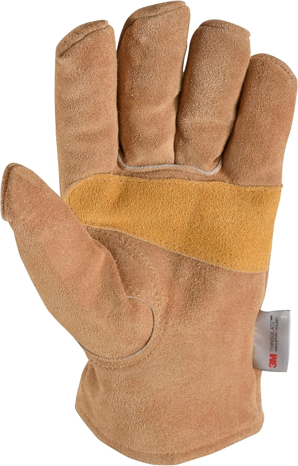 Wells Lamont Men's Insulated Split Cowhide Winter Leather Work Gloves, XX-Large (1080XX) Brown