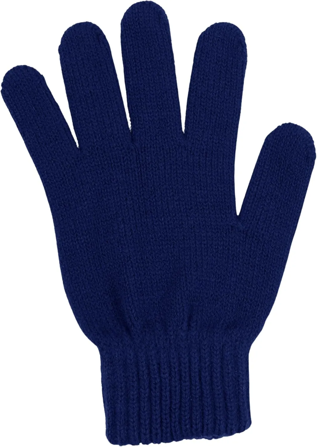 Winter Magic Gloves, 12 Pairs Stretchy Warm Knit Bulk Pack Mens Womens