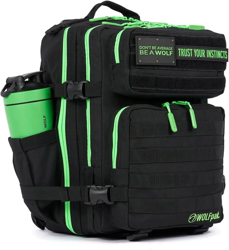 WOLFpak 25 L BackPack (Black Neon Green)
