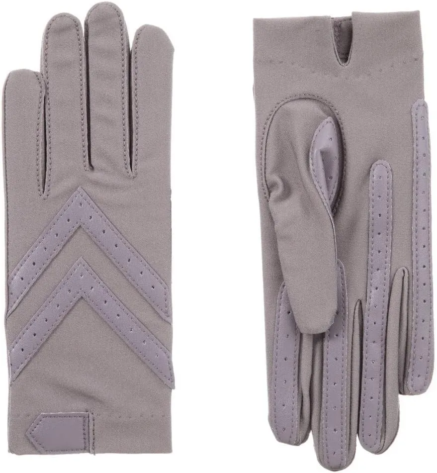 Women’s Isotoner Chevron Shortie Gloves L/XL / Dusty Lavendar