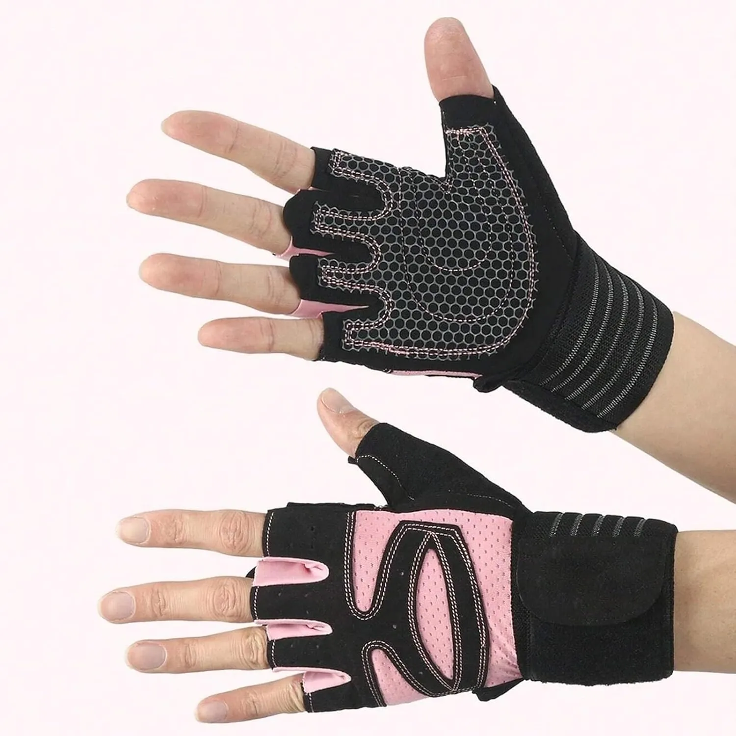 Workout Gloves for Men's Women's, Anti-Slip Shock-Absorbing Bicycle Gloves for Biking Workout Outdoor Gloves