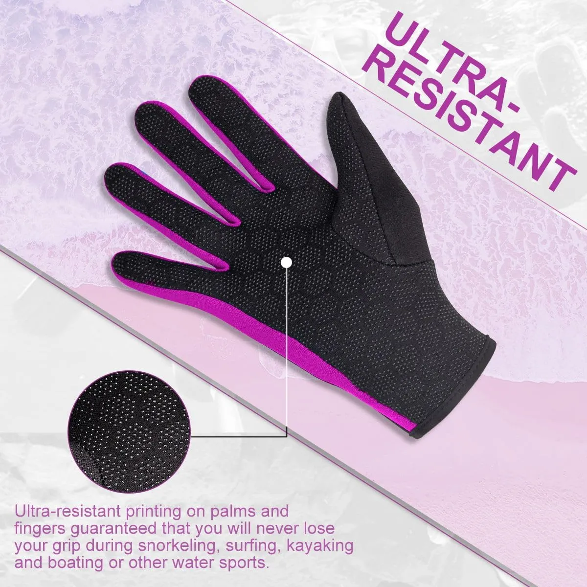 XUKER Neoprene Glove,Wetsuit Gloves 1.5mm & 2mm for Scuba Diving Snorkeling Paddling Surfing Kayaking Canoeing Spearfishing Skiing and Other Water Sports