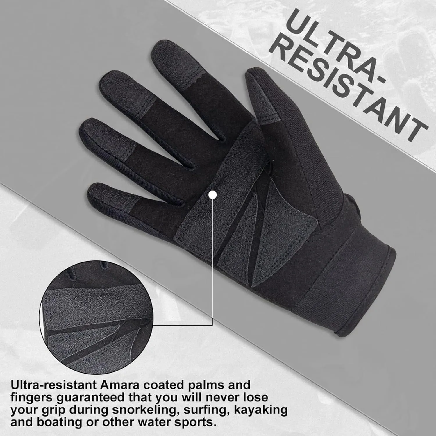 XUKER Neoprene Glove,Wetsuit Gloves 1.5mm & 2mm for Scuba Diving Snorkeling Paddling Surfing Kayaking Canoeing Spearfishing Skiing and Other Water Sports