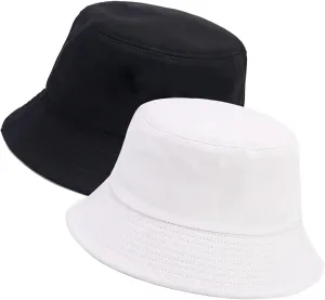 XYIYI 2 Pack Unisex Bucket Hat for Women Men Summer Beach Fishing Hat Sun Hat