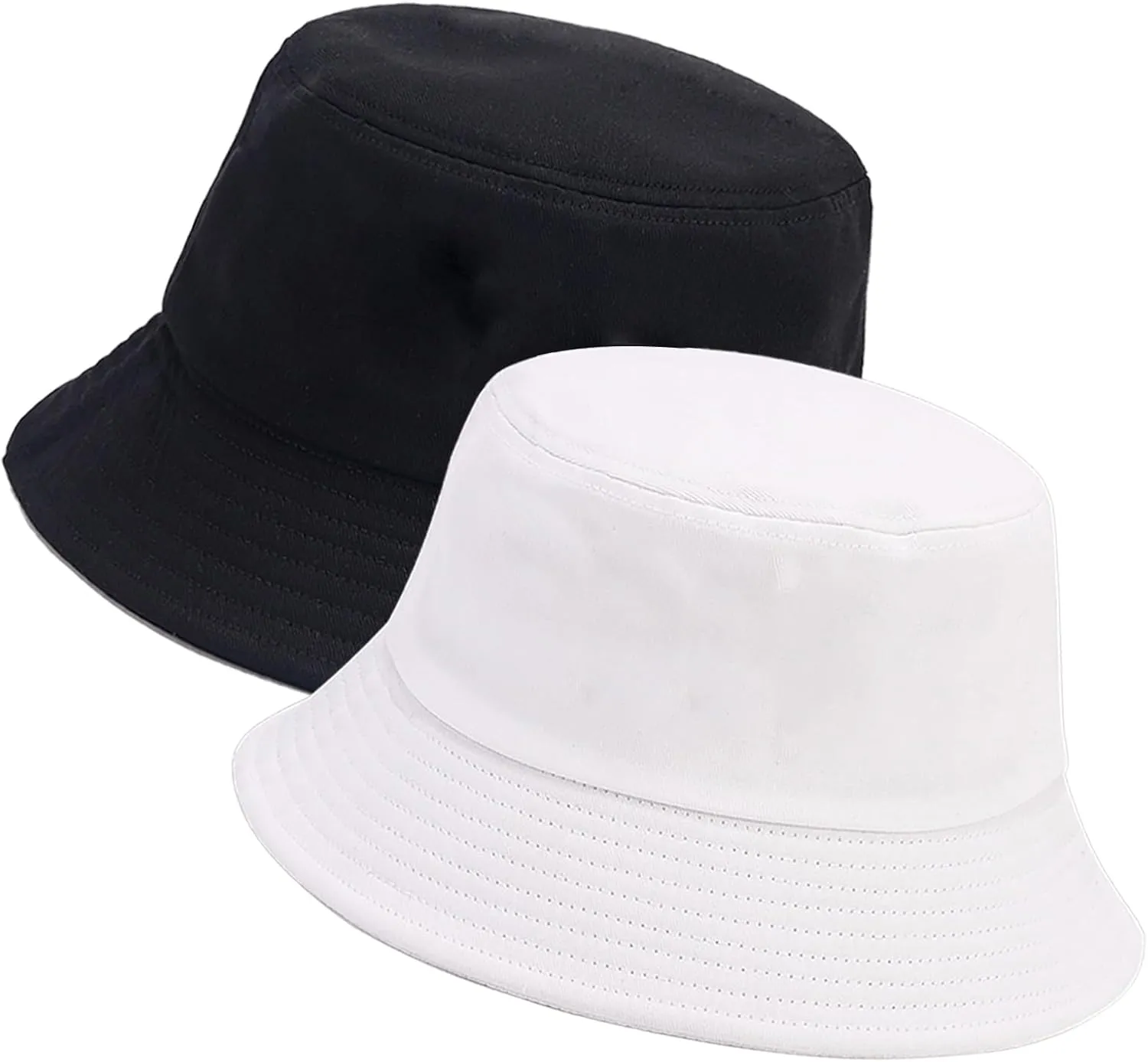 XYIYI 2 Pack Unisex Bucket Hat for Women Men Summer Beach Fishing Hat Sun Hat