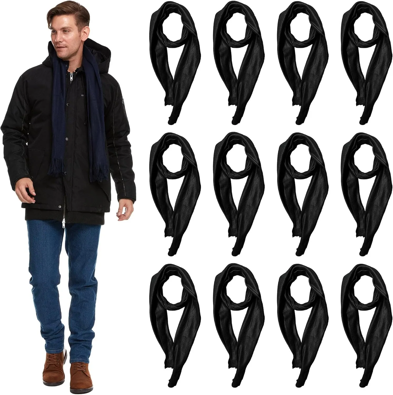 Yacht & Smith Wholesale Beanie and Glove and Scarves Winter Bulk Kit, Kids Adults Bulk Sets, Homeless Donation Shelters