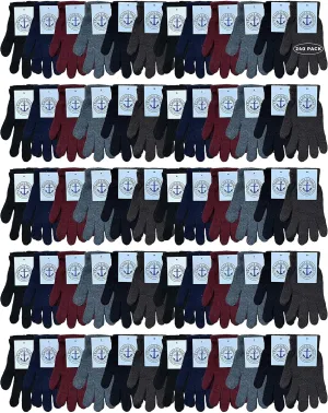 Yacht & Smith Wholesale Winter Gloves, Unisex Adults Bulk Sets for Homeless Shelters and Charitable Donations