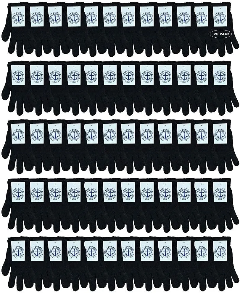 Yacht & Smith Wholesale Winter Gloves, Unisex Adults Bulk Sets for Homeless Shelters and Charitable Donations