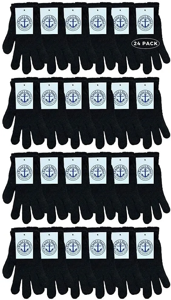 Yacht & Smith Wholesale Winter Gloves, Unisex Adults Bulk Sets for Homeless Shelters and Charitable Donations