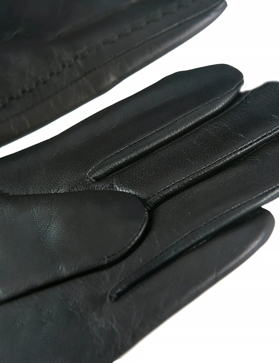 YISEVEN Men's Buttery-Soft Lambskin Winter Leather Gloves Wool Lined