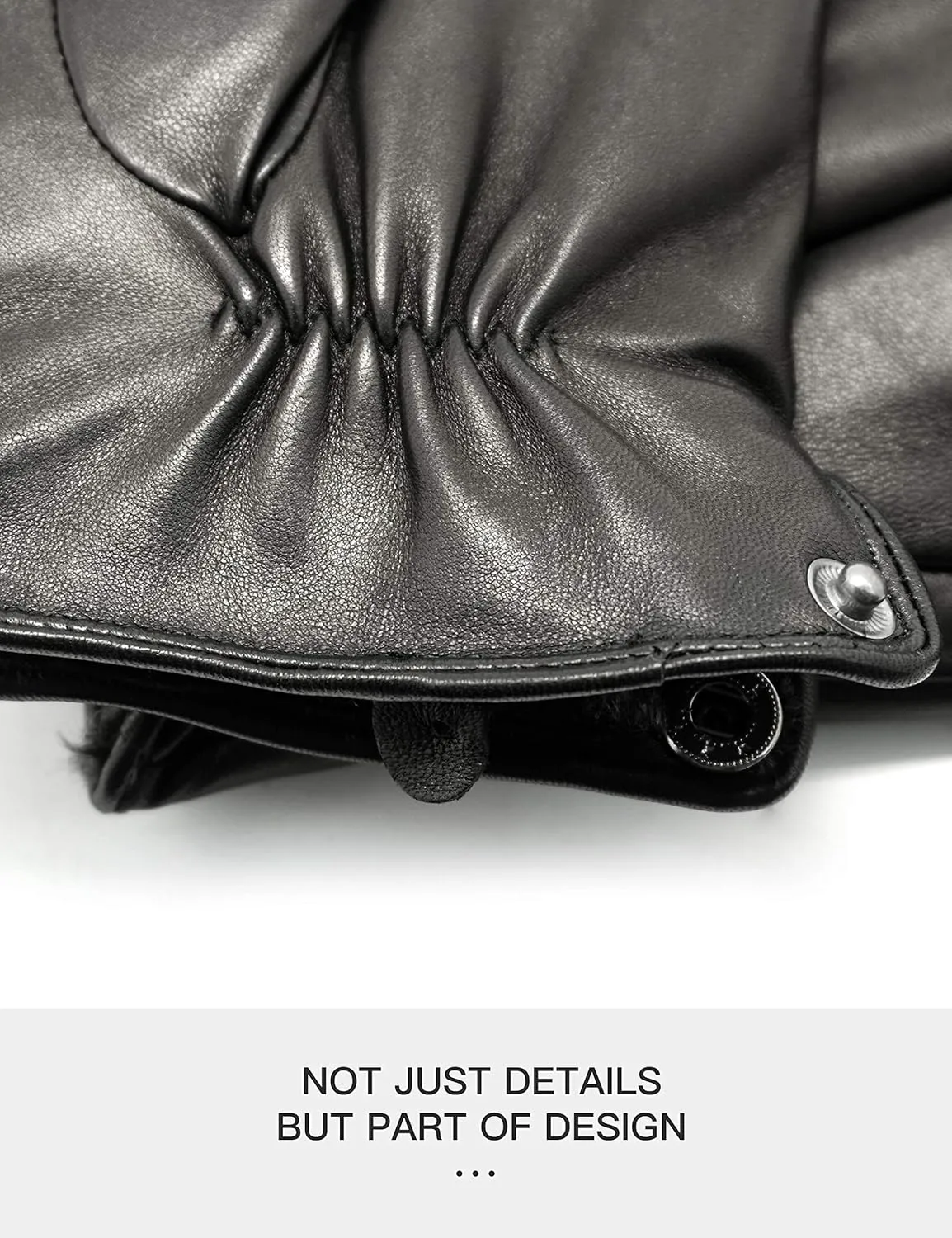 YISEVEN Men's Lambskin Leather Gloves