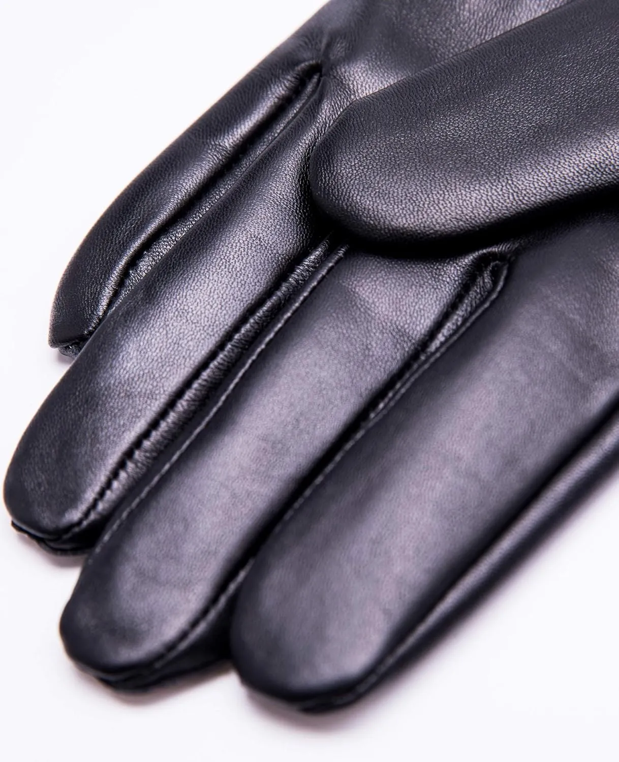YISEVEN Men's Touchscreen Warm Fur Lined Sheepskin Leather Gloves