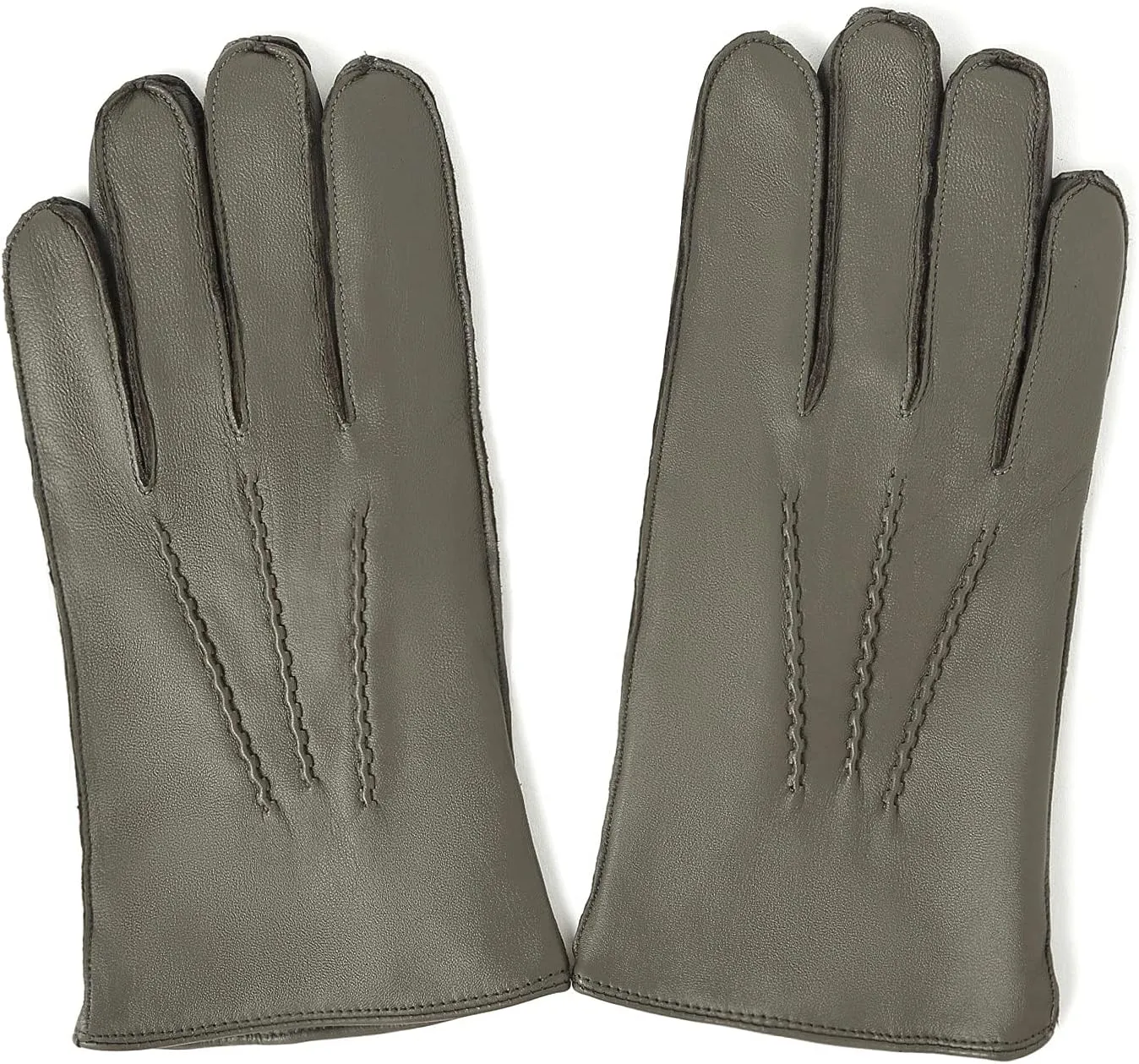 YISEVEN Winter Men's Touchscreen Warm Lambskin Leather Gloves