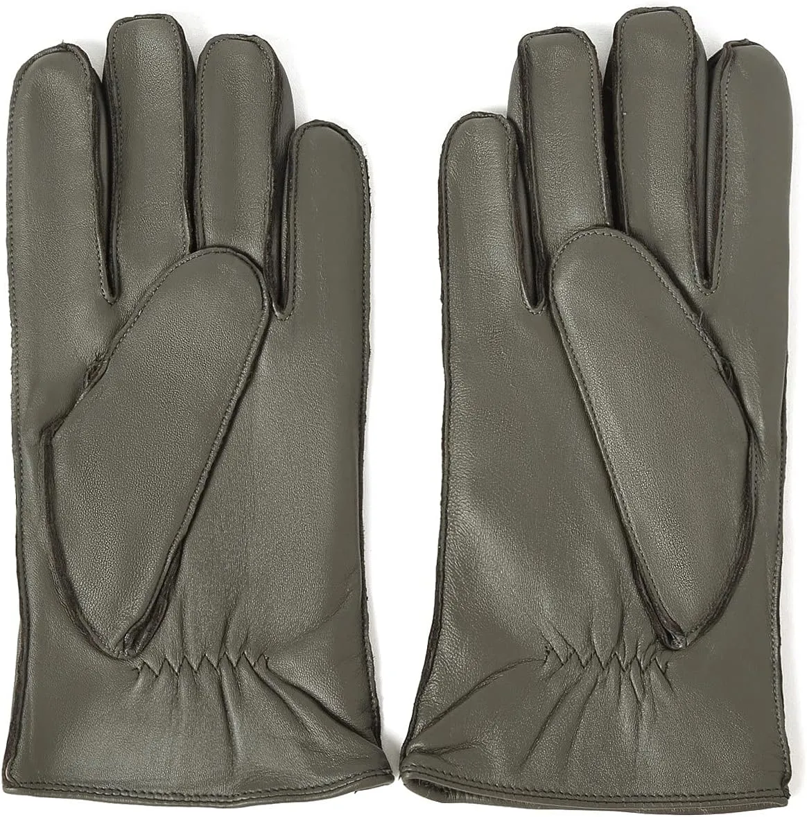 YISEVEN Winter Men's Touchscreen Warm Lambskin Leather Gloves