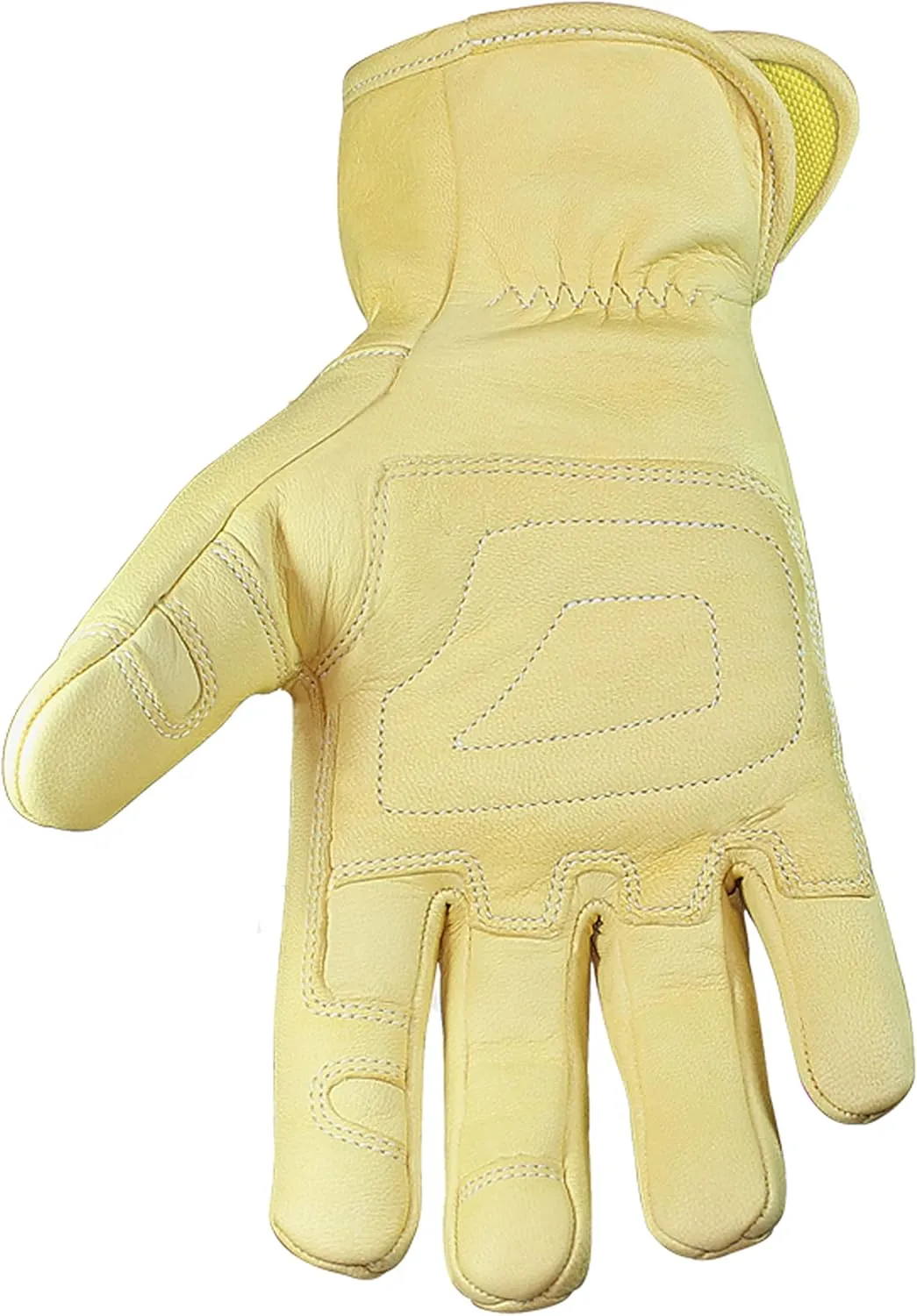 Youngstown Glove Leather Ground Utility Gloves for Men - Kevlar Lined - Cut, Puncture, Flame Resistant, Arc Rated, - Tan, Small