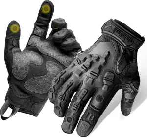 ZUNE LOTOO Touchscreen Tactical Gloves Men with Kevlar-Lined & TPR Impact Protection for Motorcycle Paintball Airsoft Range Work（ZAG6