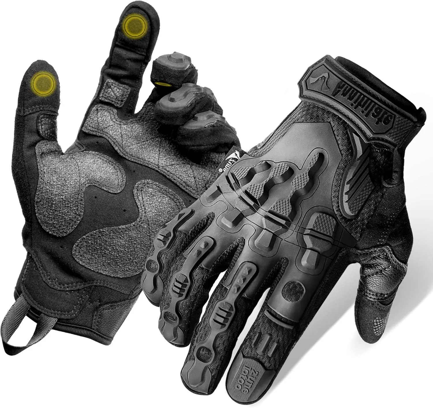 ZUNE LOTOO Touchscreen Tactical Gloves Men with Kevlar-Lined & TPR Impact Protection for Motorcycle Paintball Airsoft Range Work（ZAG6